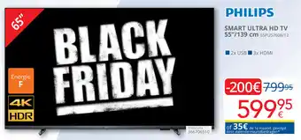 Eldi PHILIPS SMART ULTRA HD TV 55"/139 cm aanbieding