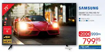 Eldi SMART ULTRA HD-TV 75"/189 cm aanbieding