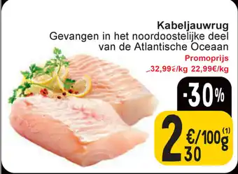 Cora Kabeljauwrug aanbieding