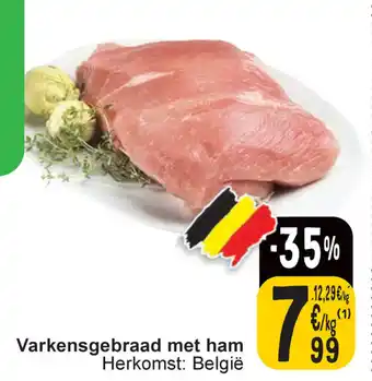 Cora Varkensgebraad met ham aanbieding