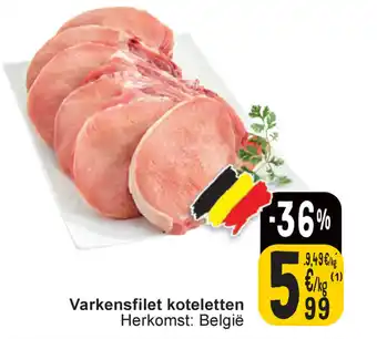 Varkensfilet koteletten