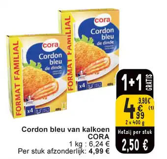 Cordon bleu van kalkoen