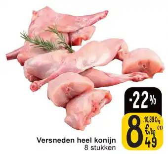 Cora Versneden heel konijn aanbieding