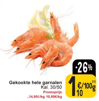 Cora Gekookte hele garnalen aanbieding