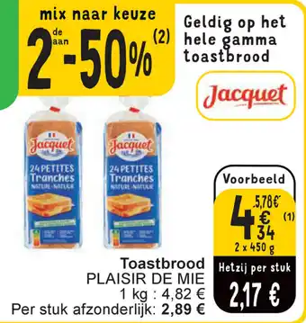 Cora Toastbrood PLAISIR DE MIE aanbieding