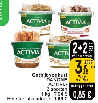 Cora Ontbijt yoghurt DANONE aanbieding