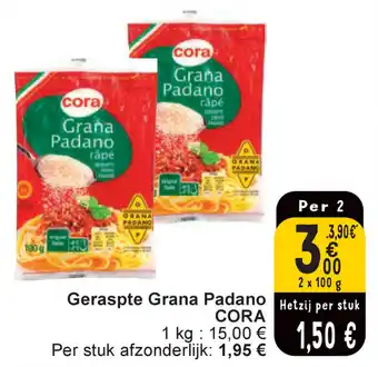 Cora Geraspte Grana Padano aanbieding