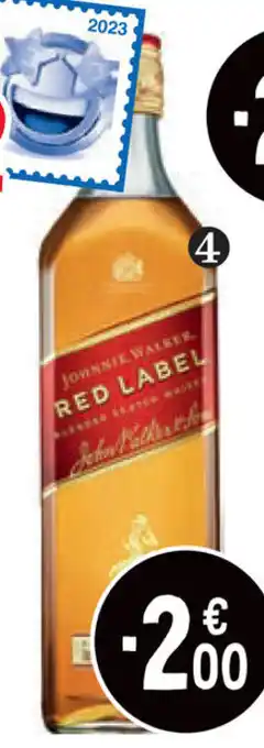 Cora JOHNNIE WALKER RED LABEL Blended Scotch Whisky 70 cl aanbieding