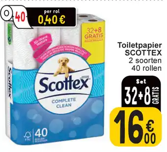 Cora Scottex Toiletpapier 40 rollen Set aanbieding