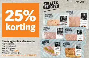 Albert Heijn Streeckgenoten vleeswaren aanbieding