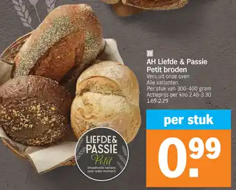 Albert Heijn AH Liefde & Passie Petit broden aanbieding