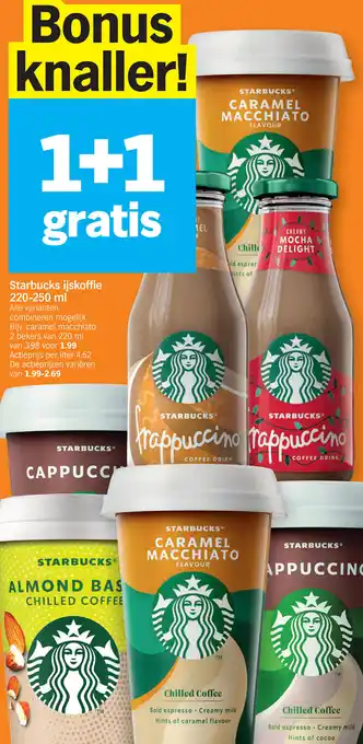 Albert Heijn Starbucks ijskoffie 220-250 ml aanbieding