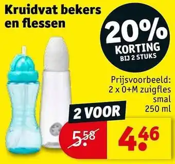 Kruidvat Zuigfles smal 250ml aanbieding
