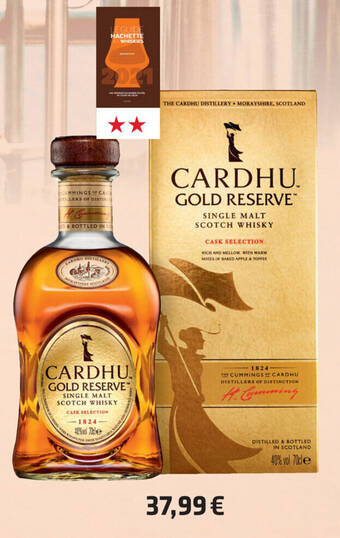 Cora CARDHU GOLD RESERVE 40° 70CL aanbieding