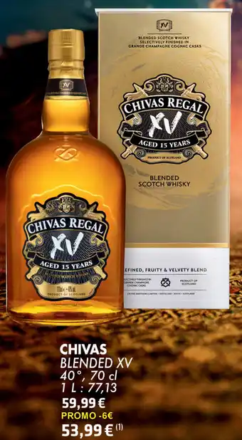 Cora CHIVAS BLENDED XV 40°, 70 cl 1 aanbieding