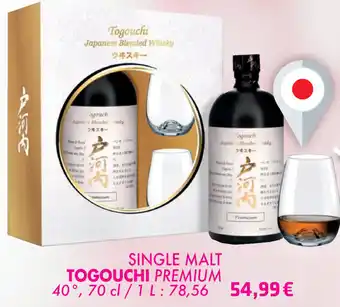 Cora SINGLE MALT TOGOUCHI PREMIUM 40°, 70 cl aanbieding