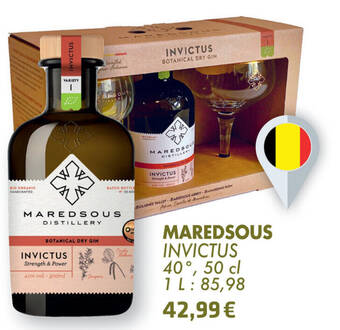 Cora MAREDSOUS INVICTUS 40° 50CL aanbieding