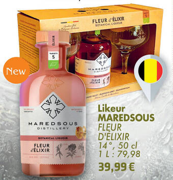 Cora Likeur MAREDSOUS FLEUR d'ÉLIXIR 14° 50CL aanbieding