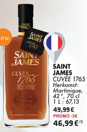 Cora SAINT JAMES CUVÉE 1765 42° 70cl aanbieding
