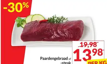 Intermarché Paardengebraad of -steak aanbieding