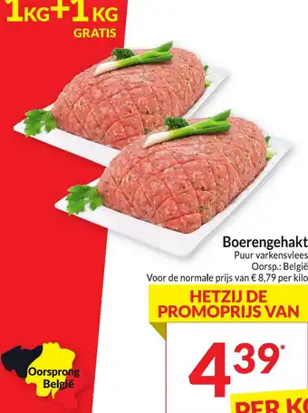 Intermarché Boerengehakt Puur varkensvlees aanbieding