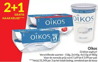 Intermarché Oikos Griekse yoghurt aanbieding