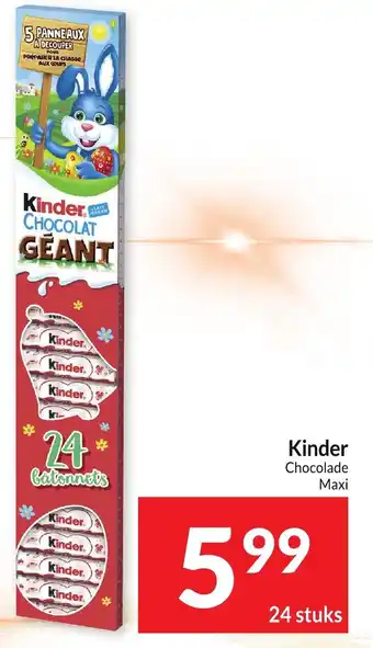 Intermarché Kinder Chocolade Maxi aanbieding