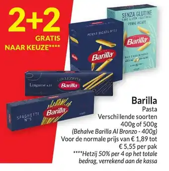 Intermarché Barilla Pasta aanbieding
