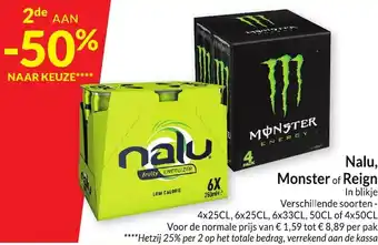 Intermarché Nalu, Monster of Reign in blikje aanbieding
