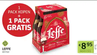 BelBev LEFFE Winter PACK 6 X 33 CL aanbieding