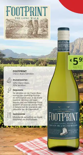 FOOTPRINT Chenin Blanc/Sémillon FLES 75 CL