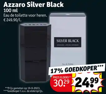 Kruidvat Azzaro Silver Black 100mL aanbieding