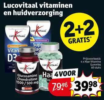 Kruidvat Lucovitaal vitaminen en huidverzorging aanbieding