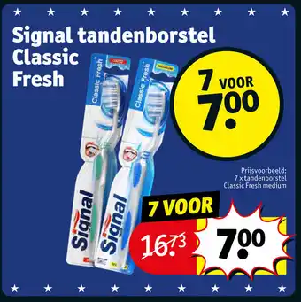 Kruidvat Signal tandenborstel Classic Fresh aanbieding
