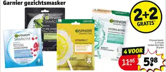 Kruidvat Garnier gezichtsmasker aanbieding