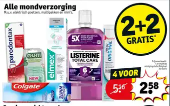 Kruidvat Alle mondverzorging aanbieding