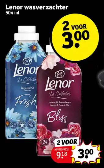 Kruidvat Lenor wasverzachter 504 ml aanbieding