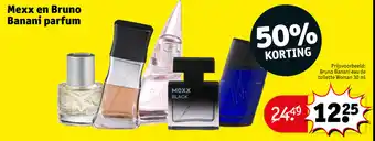 Kruidvat Mexx en Bruno Banani parfum aanbieding