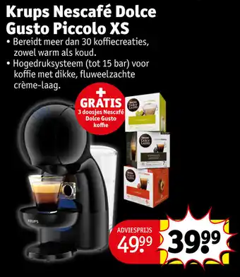 Kruidvat Krups Nescafé Dolce Gusto Piccolo XS aanbieding