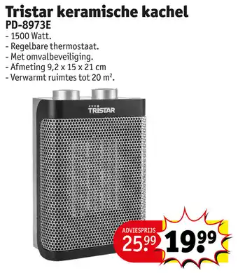 Kruidvat Tristar keramische kachel PD-8973E aanbieding