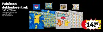 Kruidvat Pokémon dekbedovertrek 140 x 200 cm aanbieding