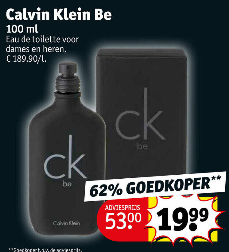 Kruidvat Calvin Klein Be 100mL aanbieding