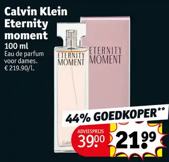 Kruidvat Calvin Klein Eternity moment 100mL aanbieding
