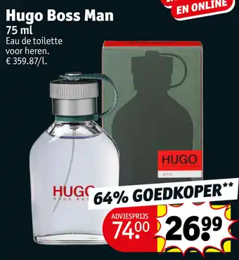 Kruidvat Hugo Boss Man 75mL aanbieding