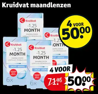 Kruidvat Kruidvat maandlenzen aanbieding