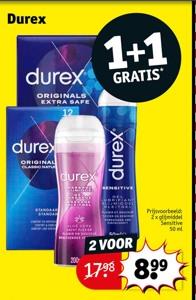 Durex promotie bij Kruidvat