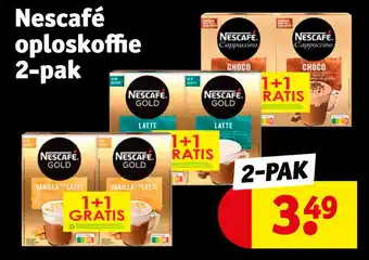 Kruidvat Nescafé oploskoffie 2-pak aanbieding