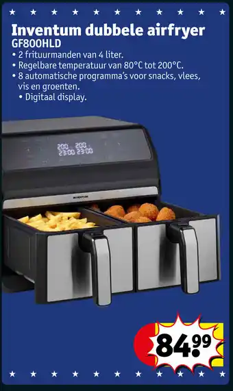 Kruidvat Inventum dubbele airfryer GF800HLD aanbieding