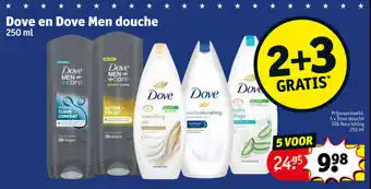 Kruidvat Dove en Dove Men douche 250 mL aanbieding