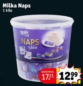 Kruidvat Milka Naps 1 kilo aanbieding